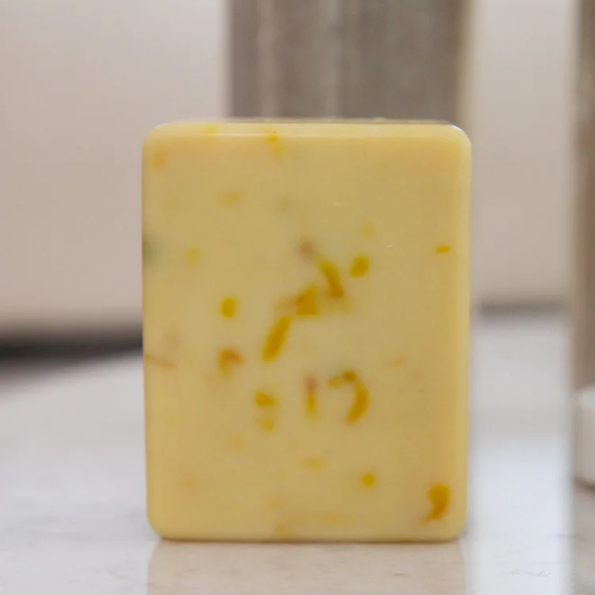 Lemongrass and calendula natural handmade soap bar for gentle cleansing and nourishment