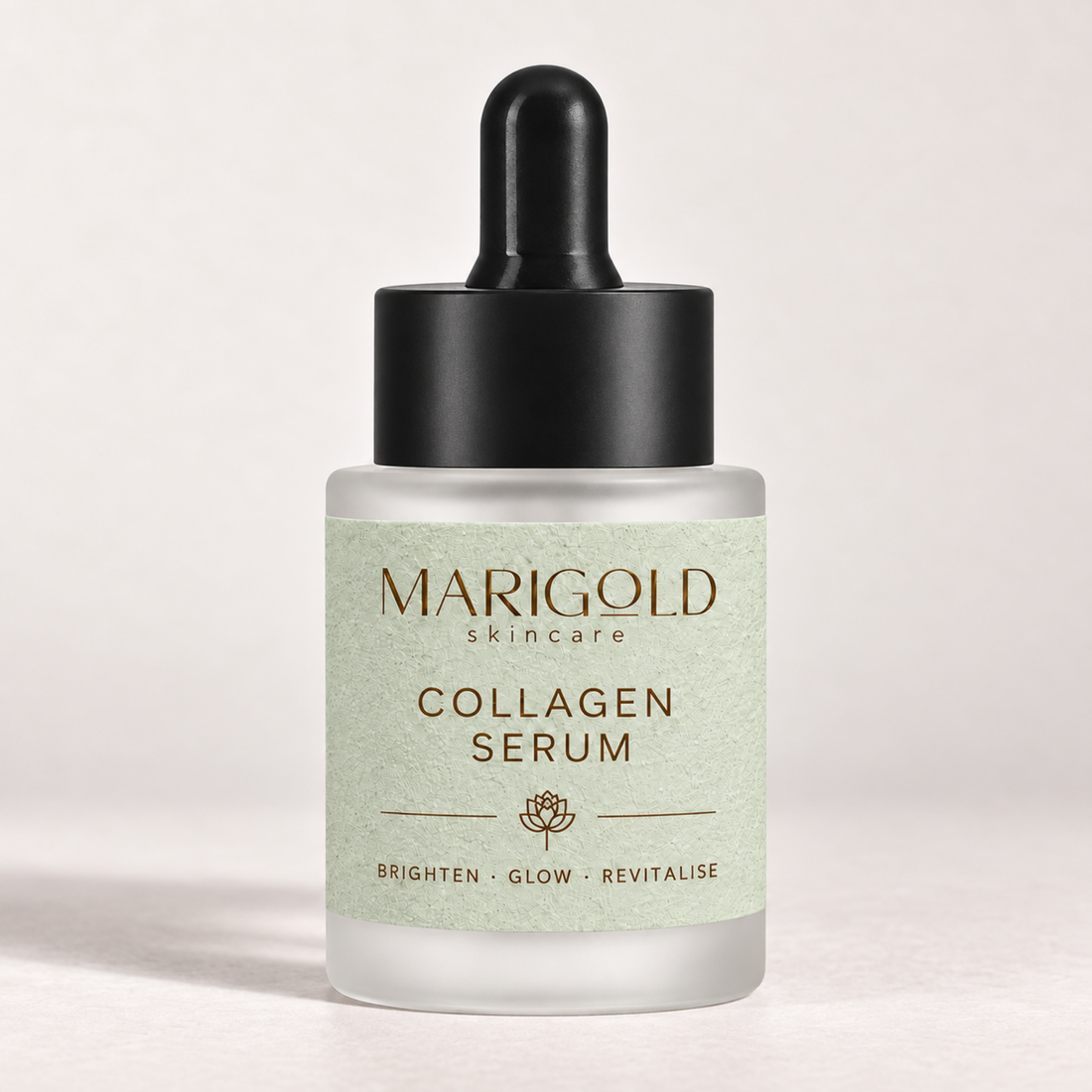 Collagen serum with hyaluronic acid and vitamin C for hydrated, firmer-looking skin