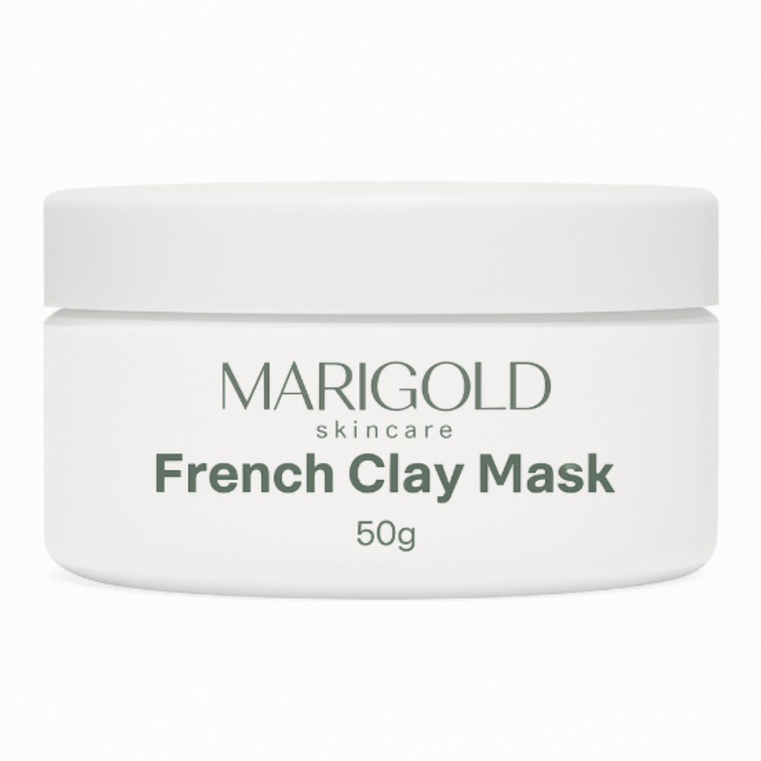 French Green Clay mask for exfoliating, purifying, and deeply cleansing skin to reveal a smooth, refreshed complexion