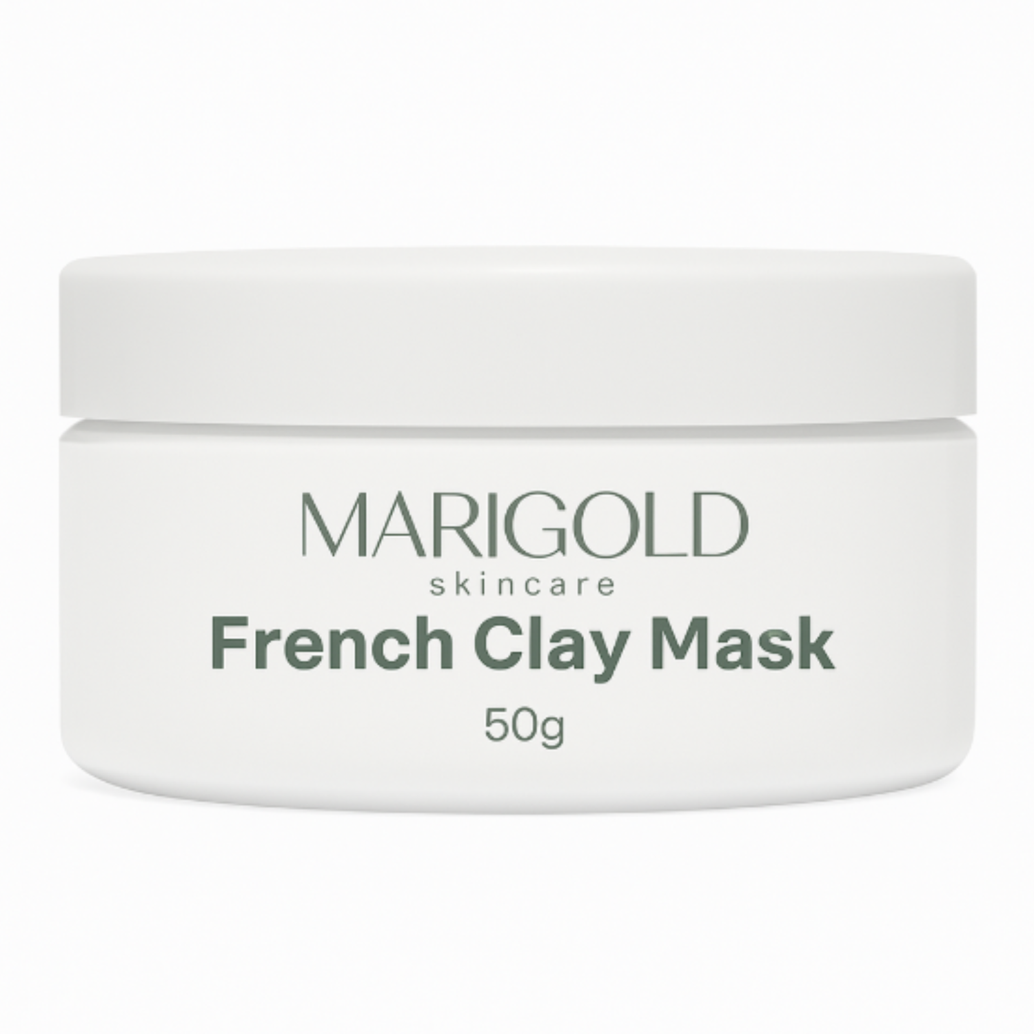 French Green Clay mask for exfoliating, purifying, and deeply cleansing skin to reveal a smooth, refreshed complexion