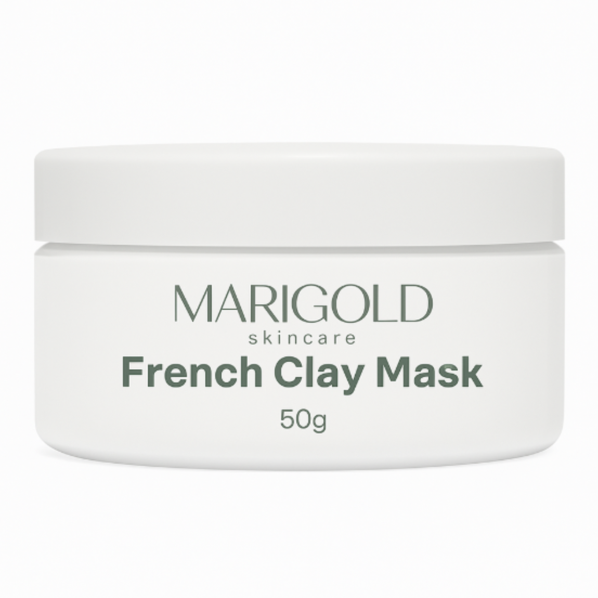 French Green Clay mask for exfoliating, purifying, and deeply cleansing skin to reveal a smooth, refreshed complexion