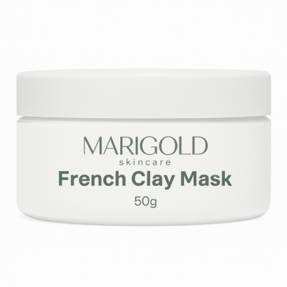 French Green Clay mask for exfoliating, purifying, and deeply cleansing skin to reveal a smooth, refreshed complexion