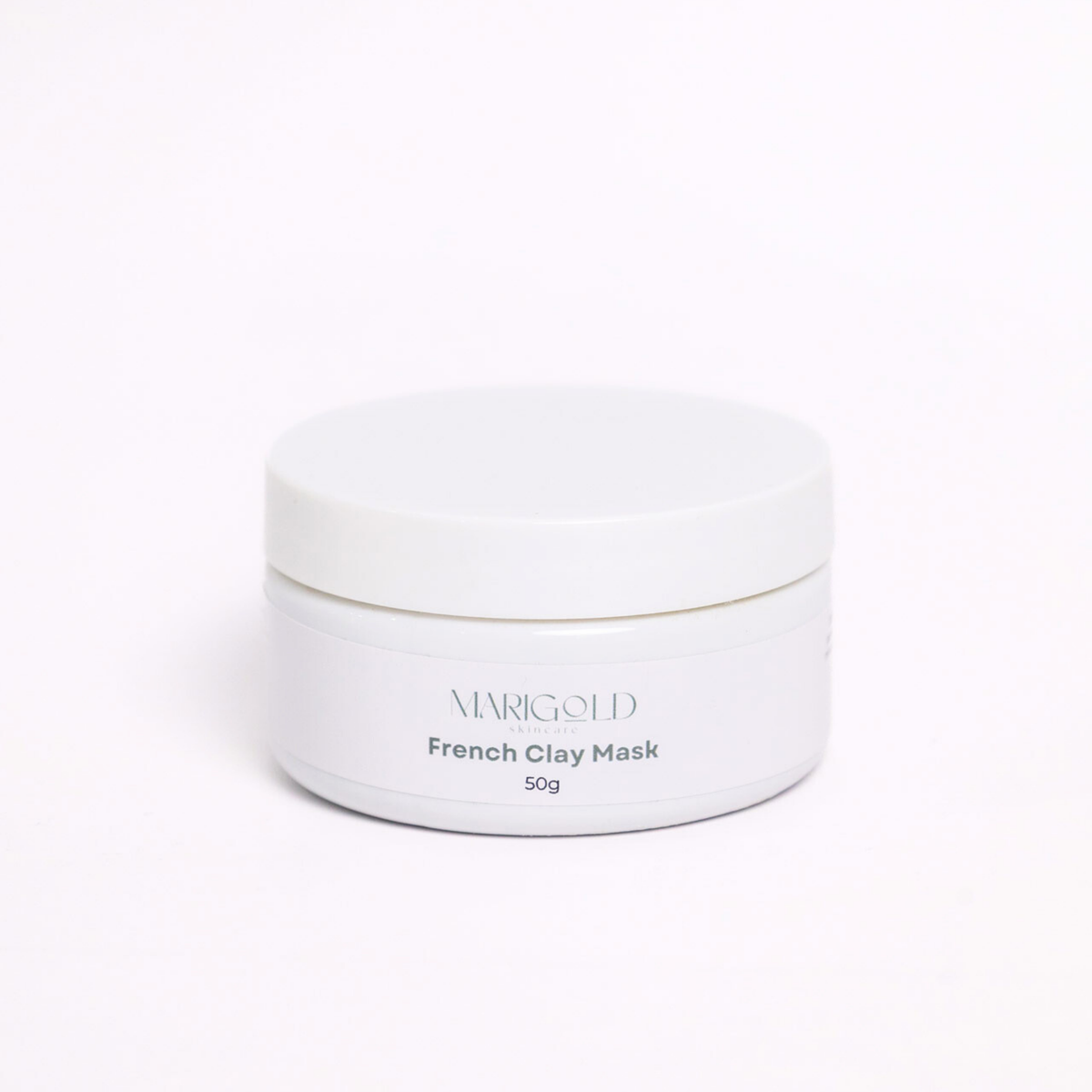 Natural French Green Clay Face Mask for gentle exfoliation, detoxifying, and purifying skin