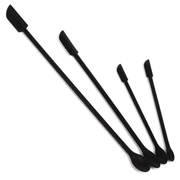 Flexible silicone Last Drop Scoop spatula set designed to retrieve remaining serum, moisturizer, and foundation from bottles and jars for zero-waste skincare use thumbnail