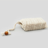 Natural cotton exfoliating soap pouch with drawstring, eco-friendly mesh soap saver bag for gentle skin exfoliation and longer-lasting soap