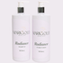 Radiance shampoo and conditioner duo for nourishing, hydrating hair with enhanced shine and smoothness