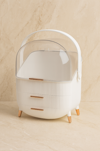 Skincare Organiser Box with Dust Cover – Radiance Collection